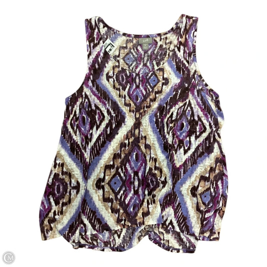 Top Sleeveless By J. Jill In Purple, Size: Mp