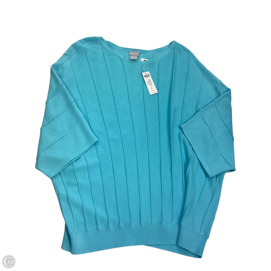 Top Short Sleeve By Chicos In Blue, Size: L