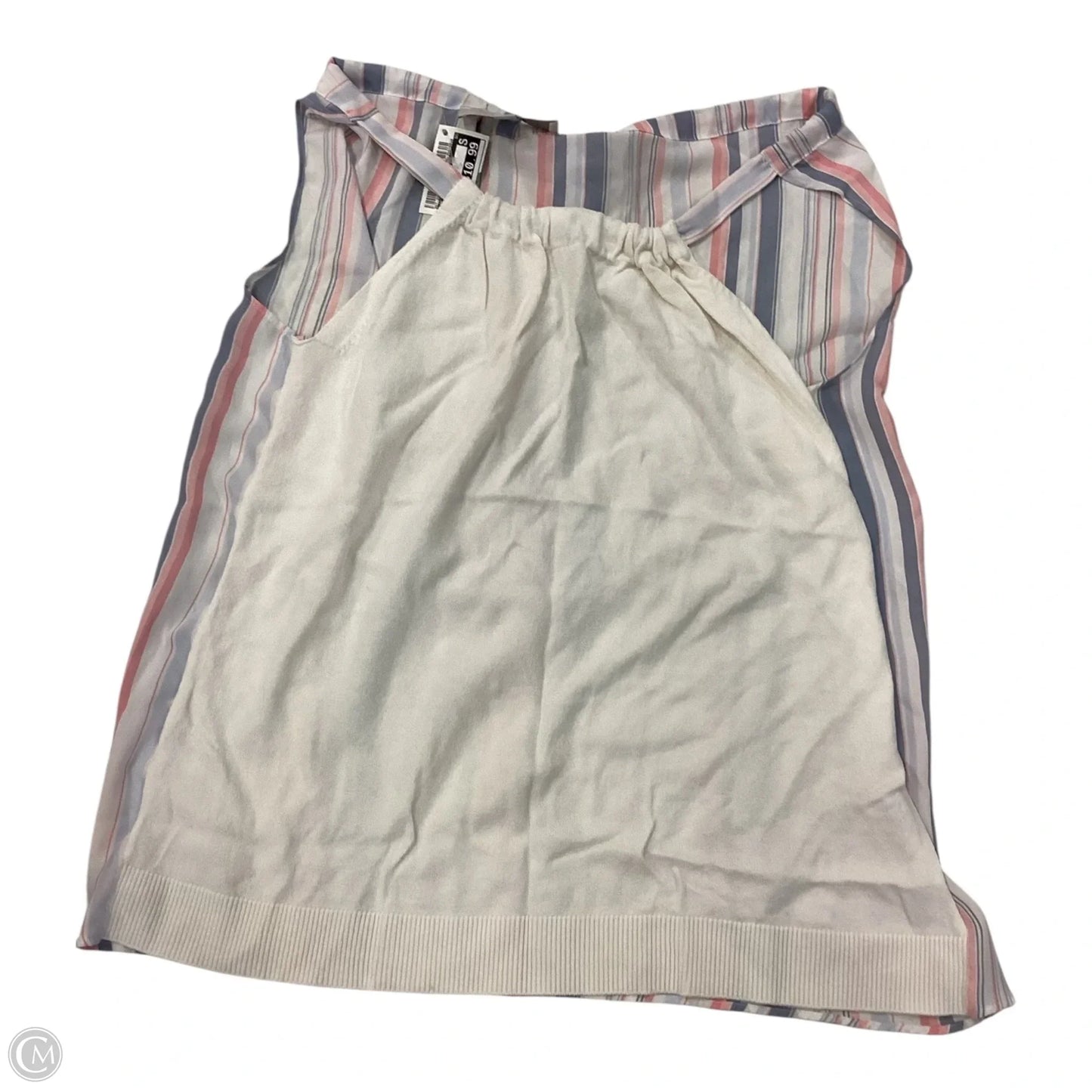 Top Sleeveless By Loft In Striped Pattern, Size: S