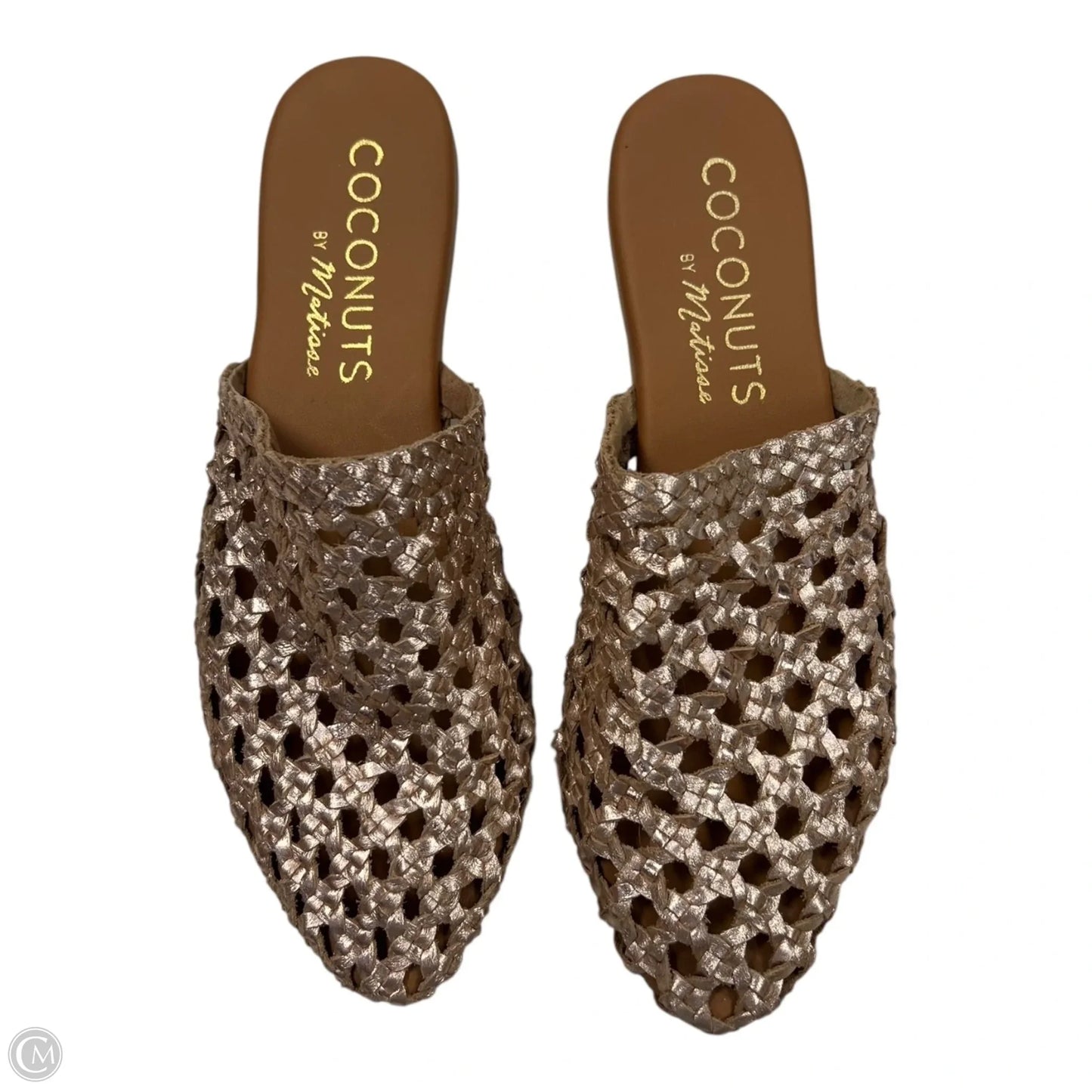 Sandals Flats By Coconuts In Gold, Size: 7