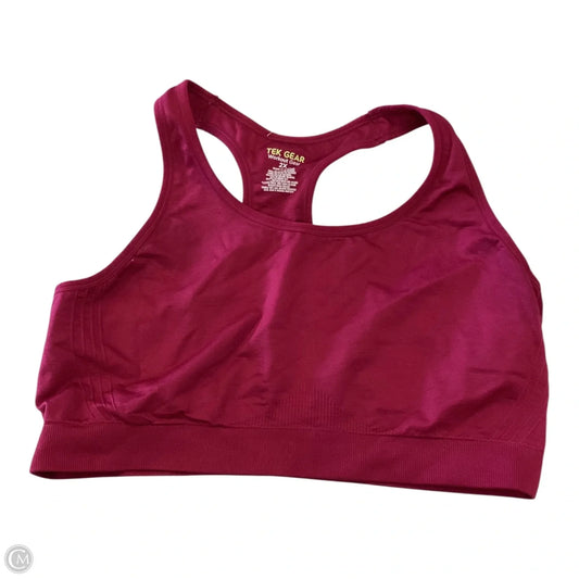 Athletic Bra By Clothes Mentor In Purple, Size: 2x