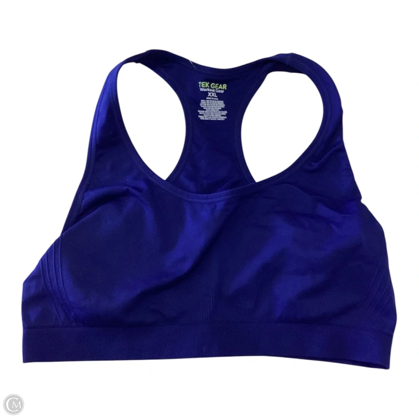 Athletic Bra By Clothes Mentor In Blue, Size: Xxl