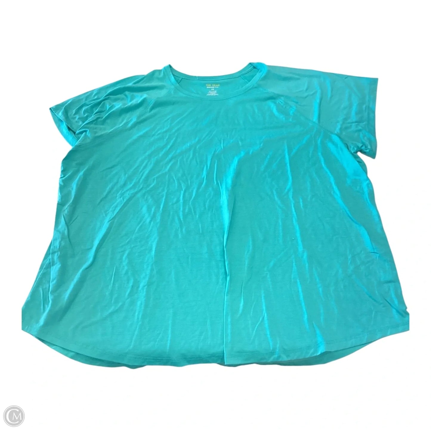 Top Short Sleeve By Clothes Mentor In Blue, Size: 3x