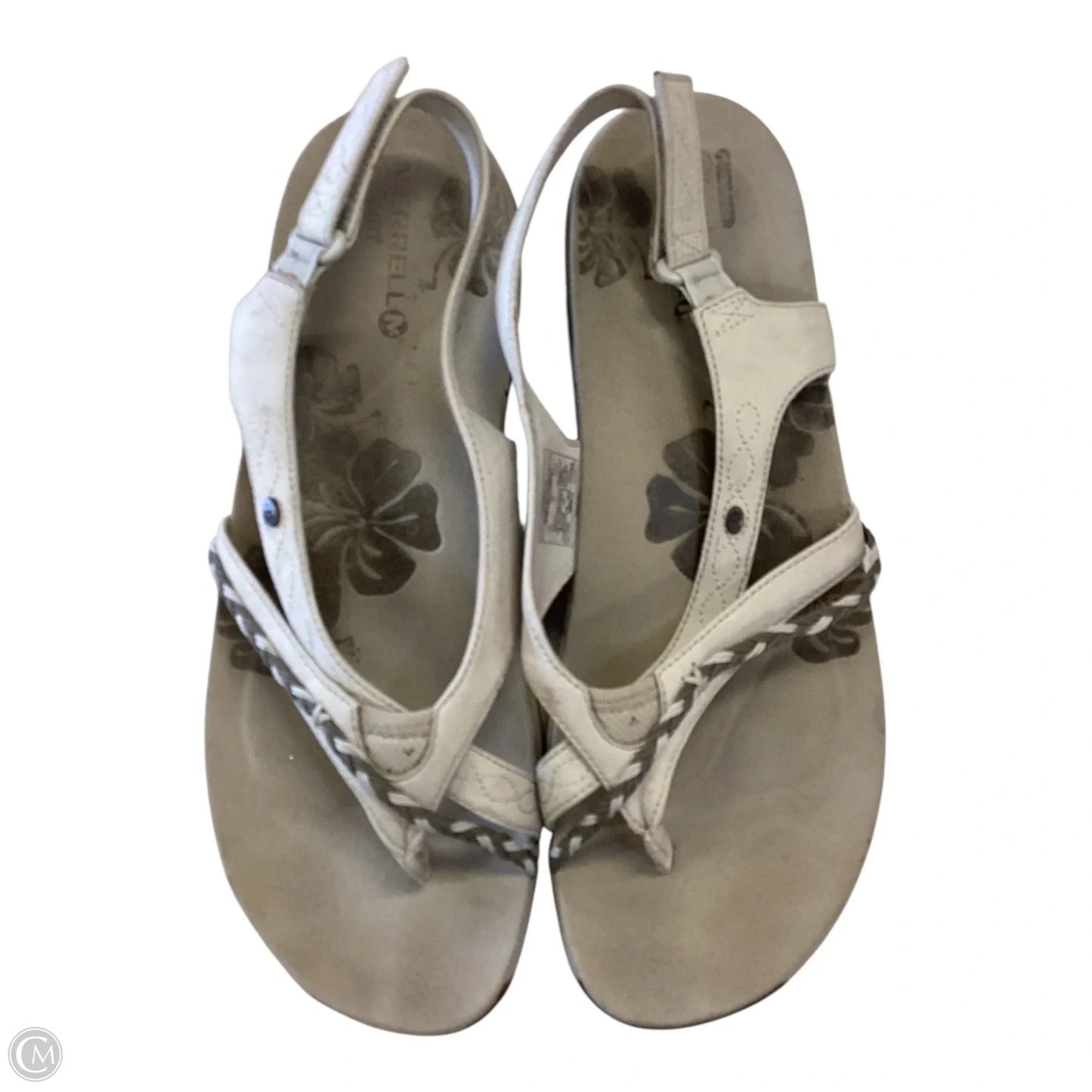 Sandals Flats By Merrell In Tan, Size: 10