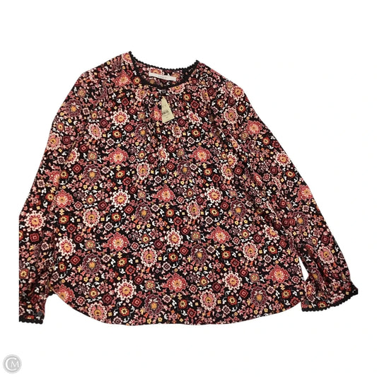 Top Long Sleeve By Loft In Floral Print, Size: Sp