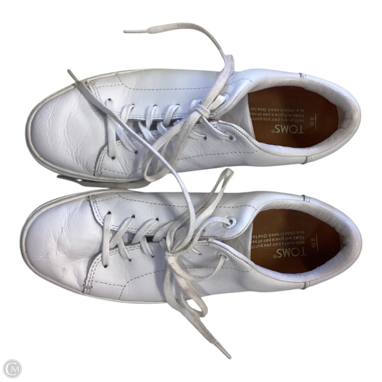 Shoes Athletic By Toms In White, Size: 8