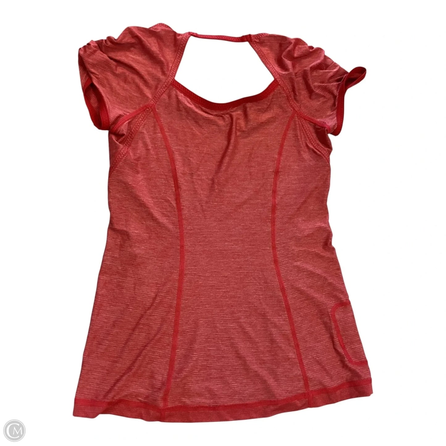 Top Short Sleeve By Lululemon In Red, Size: M