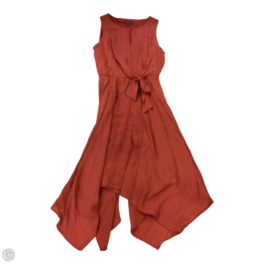 Dress Casual Midi By Luxology In Orange, Size: 10