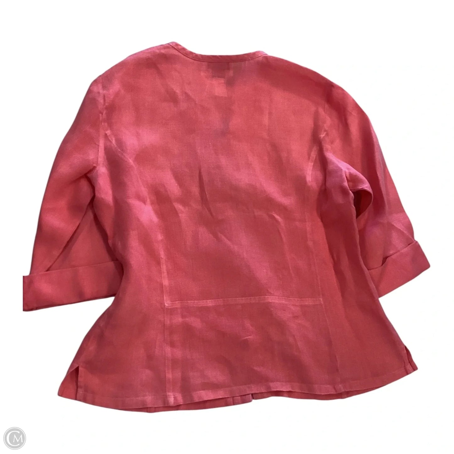 Top 3/4 Sleeve By Talbots In Coral, Size: 12