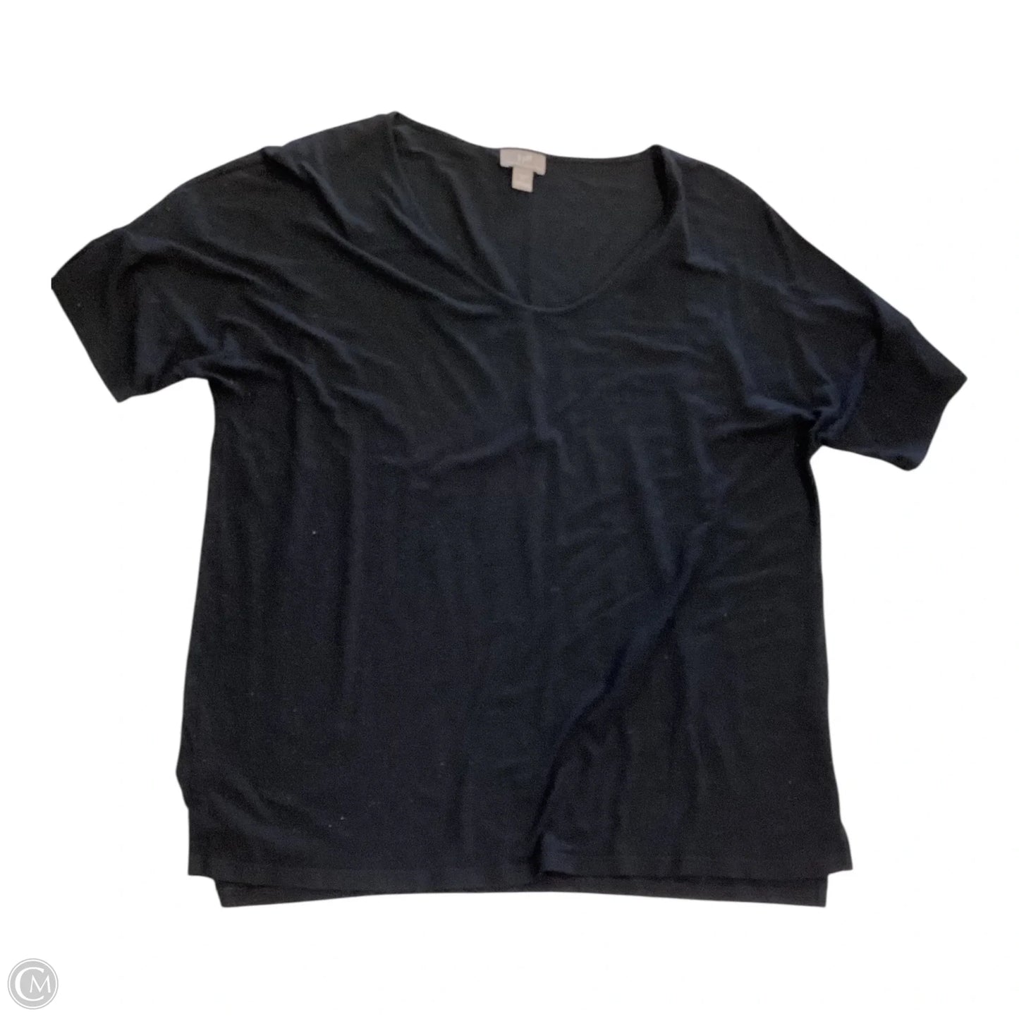 Top Short Sleeve By J. Jill In Black, Size: Xs