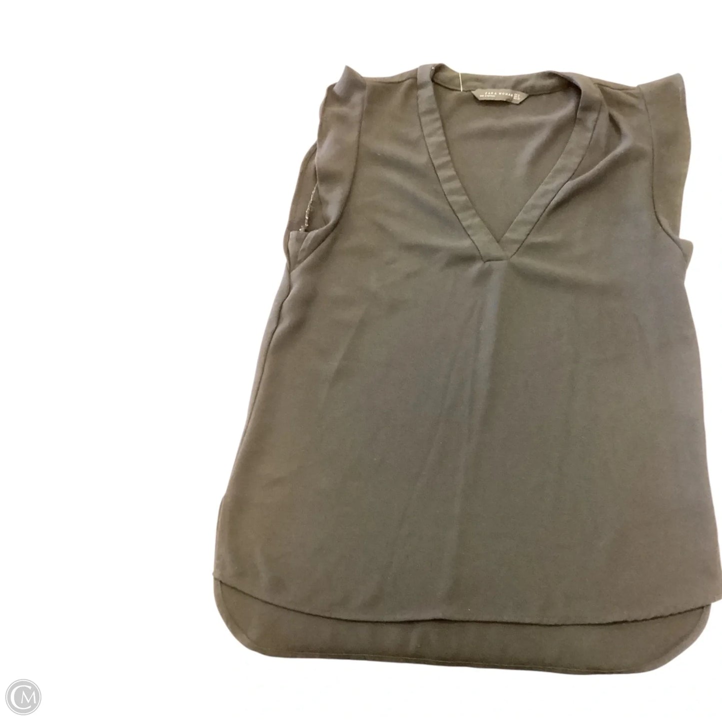 Top Sleeveless By Zara Women In Black, Size: M