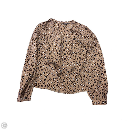 Top Long Sleeve By Clothes Mentor In Animal Print, Size: M