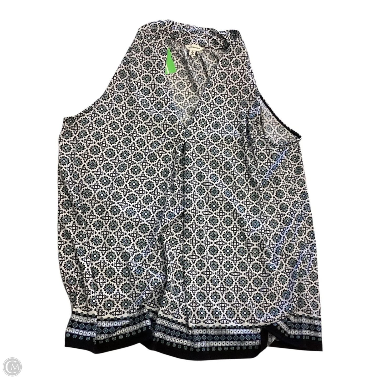 Top Sleeveless By Max Studio In Multi-colored, Size: L