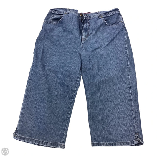 Capris By Gloria Vanderbilt In Blue, Size: 14