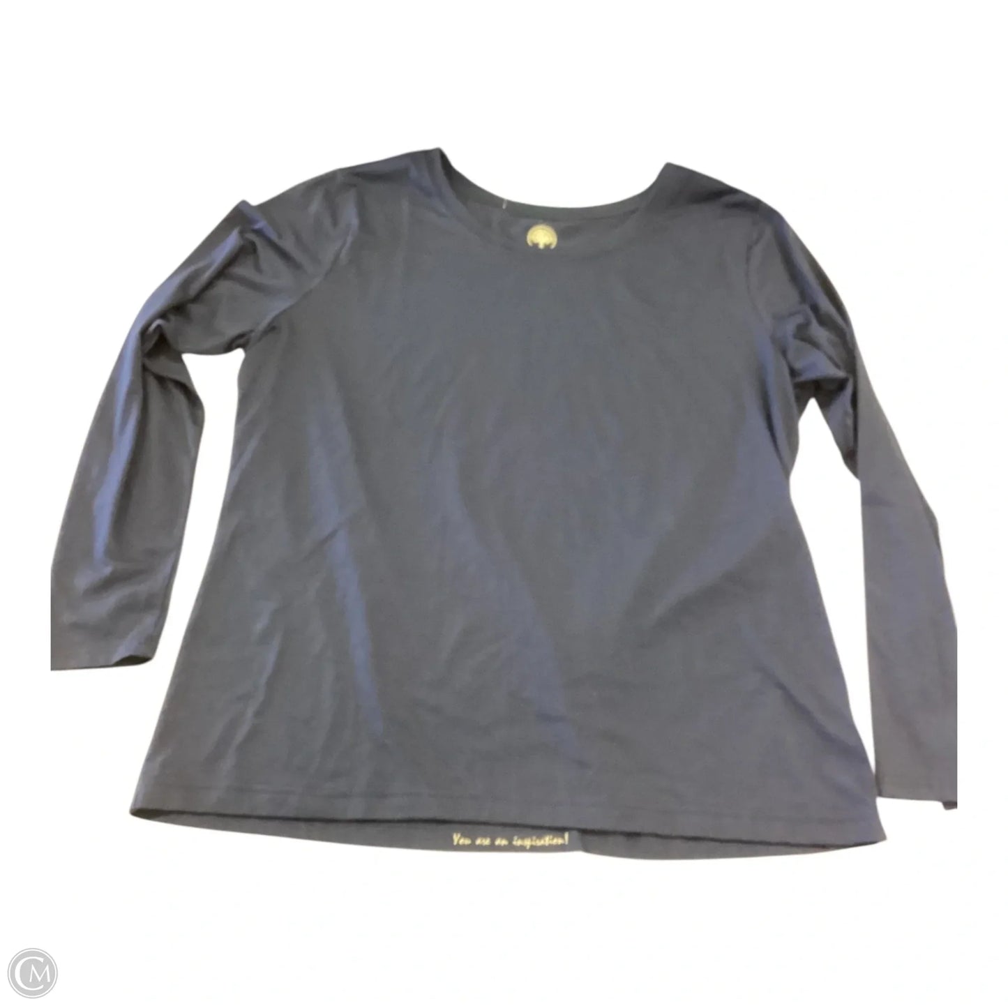 Top Long Sleeve By Clothes Mentor In Navy, Size: 2x