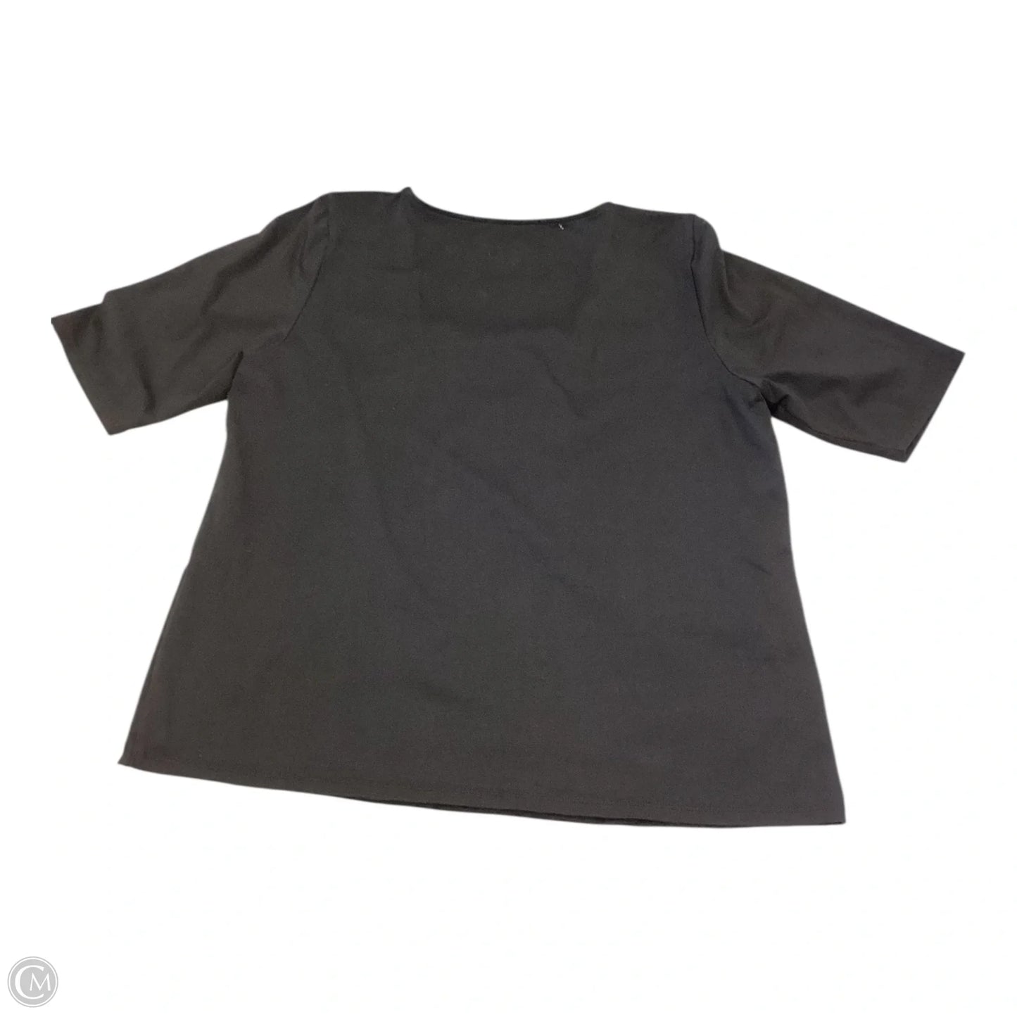 Top Short Sleeve By Chicos In Black, Size: L