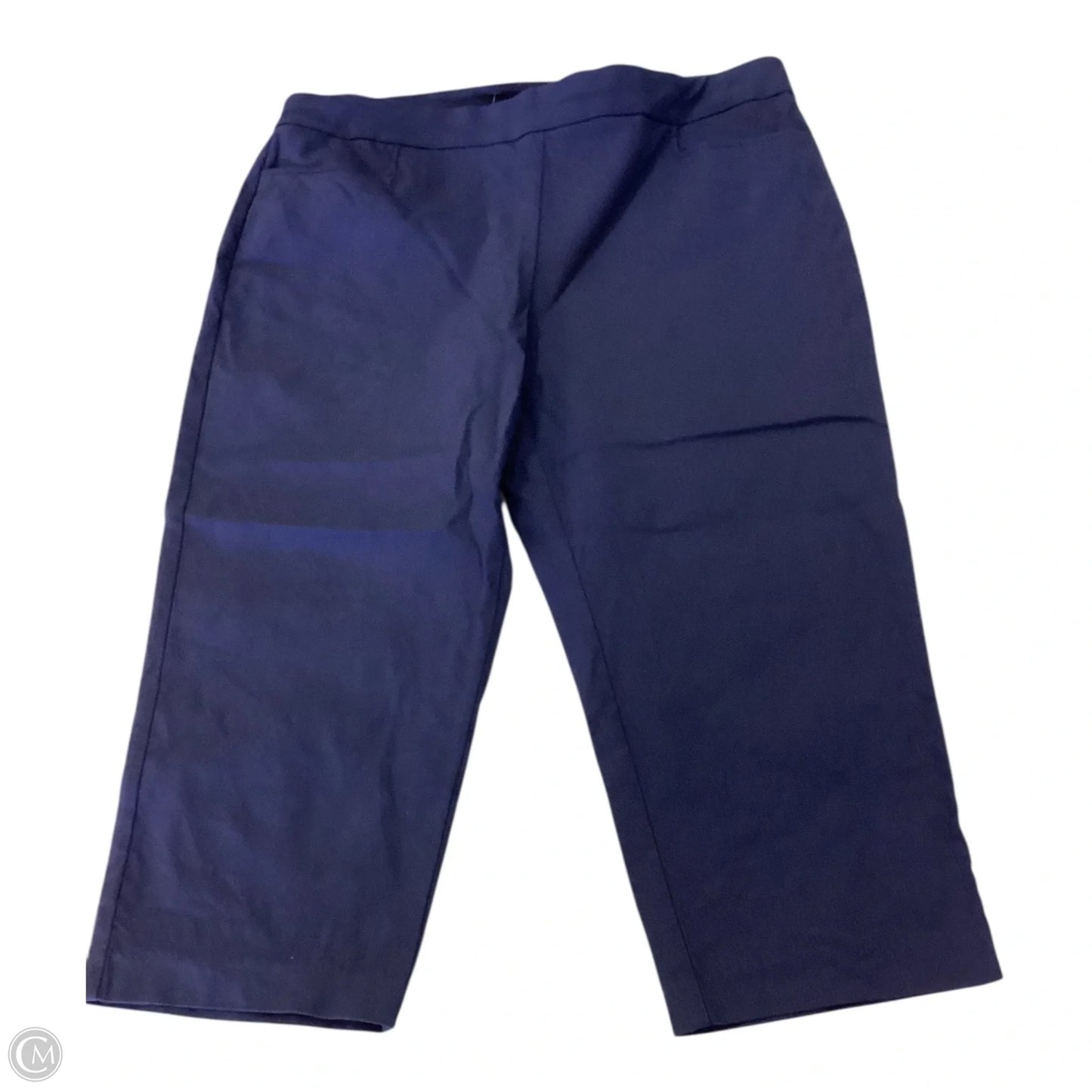 Capris By Chicos In Navy, Size: L
