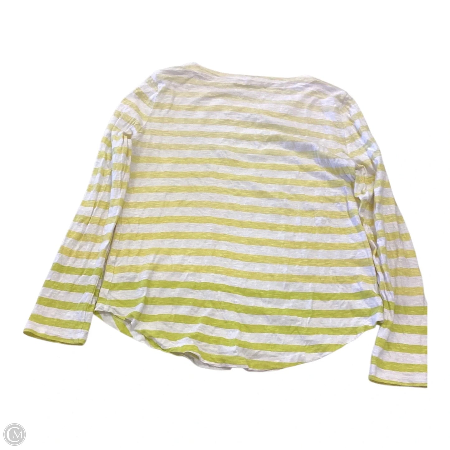 Top Long Sleeve By Talbots In Striped Pattern, Size: M