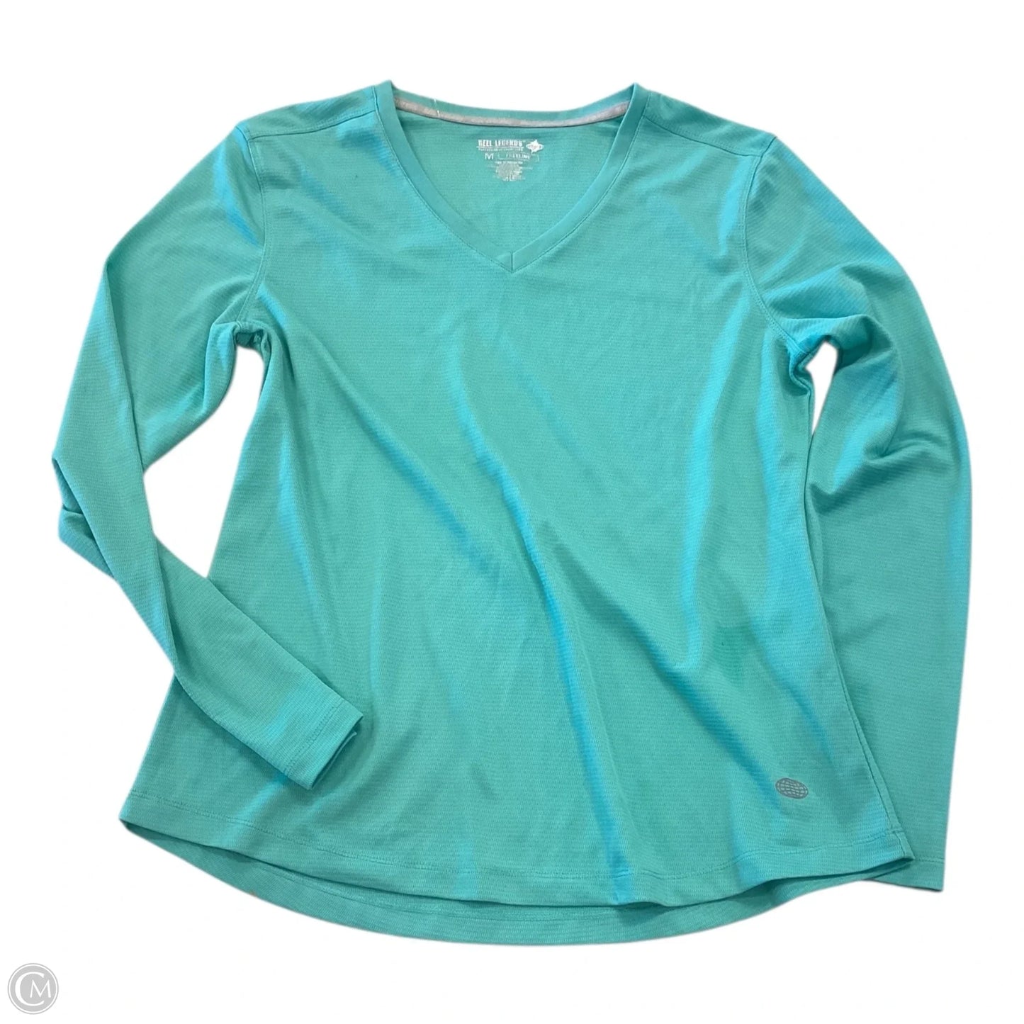 Top Long Sleeve By Reel Legends In Green, Size: M