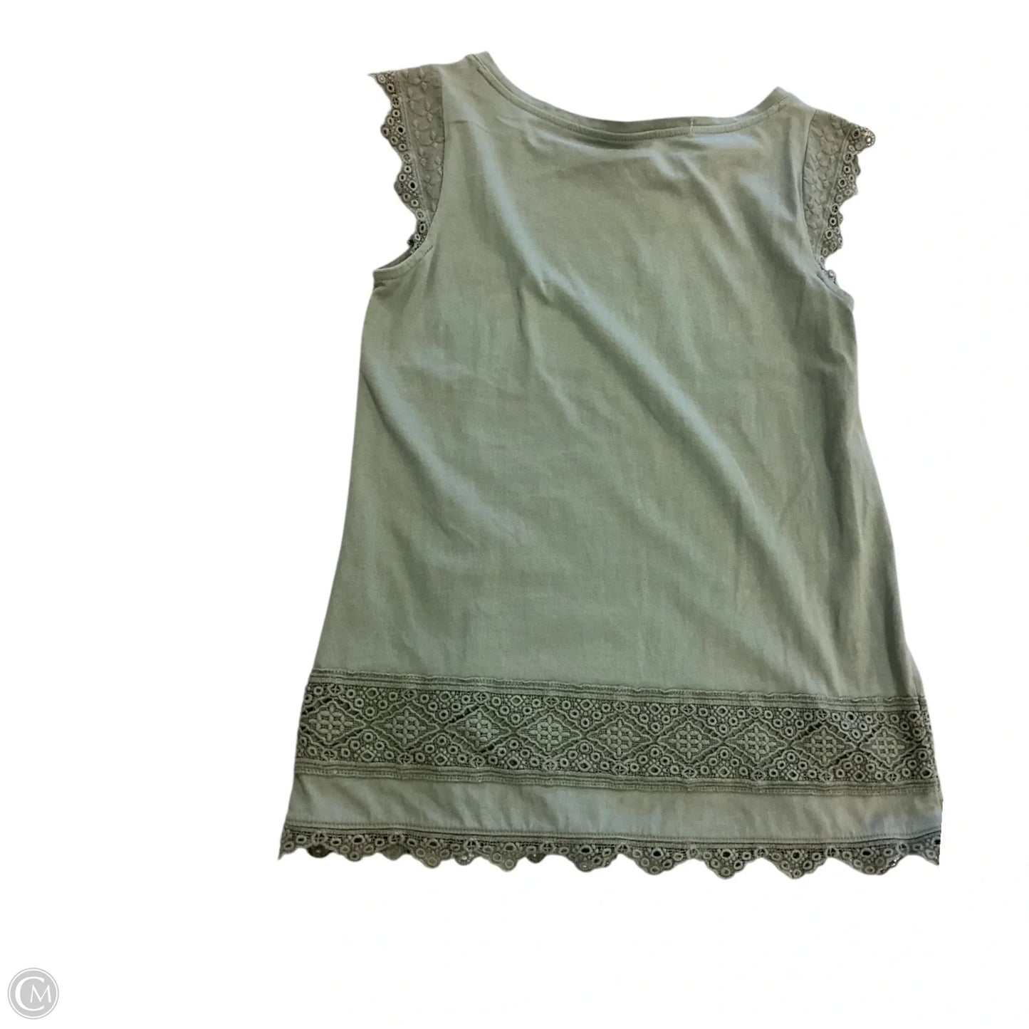 Top Sleeveless By Talbots In Green, Size: Xs
