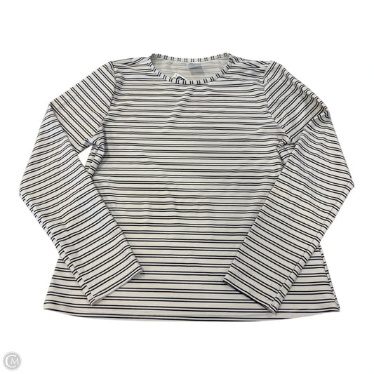 Top 3/4 Sleeve By Kona Sol In Striped Pattern, Size: M