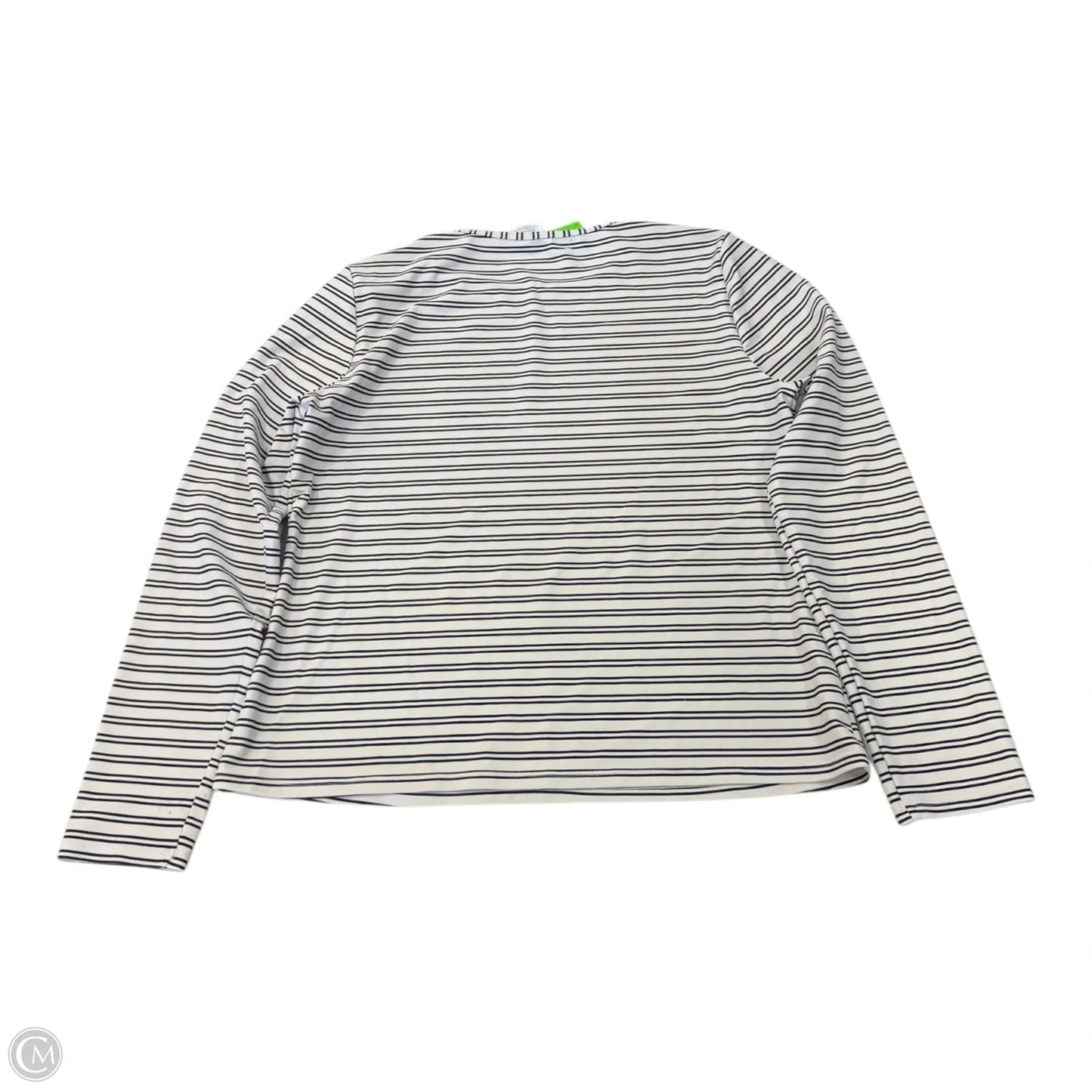 Top 3/4 Sleeve By Kona Sol In Striped Pattern, Size: M