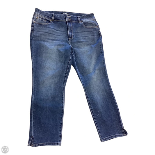 Jeans Cropped By D Jeans In Blue, Size: 12p