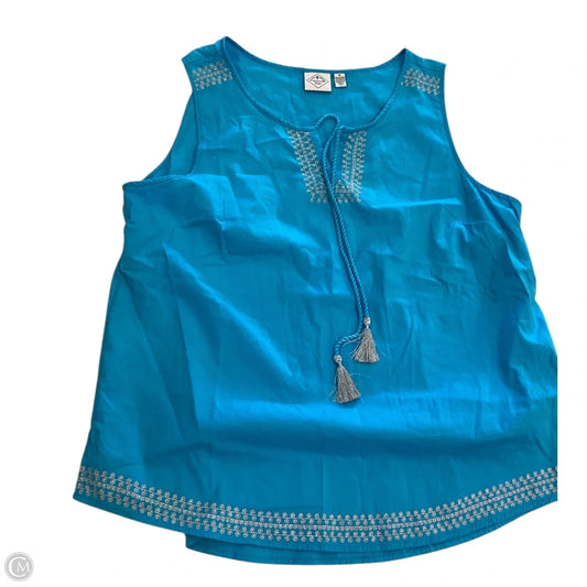 Top Sleeveless By St Johns Bay In Blue, Size: Xl