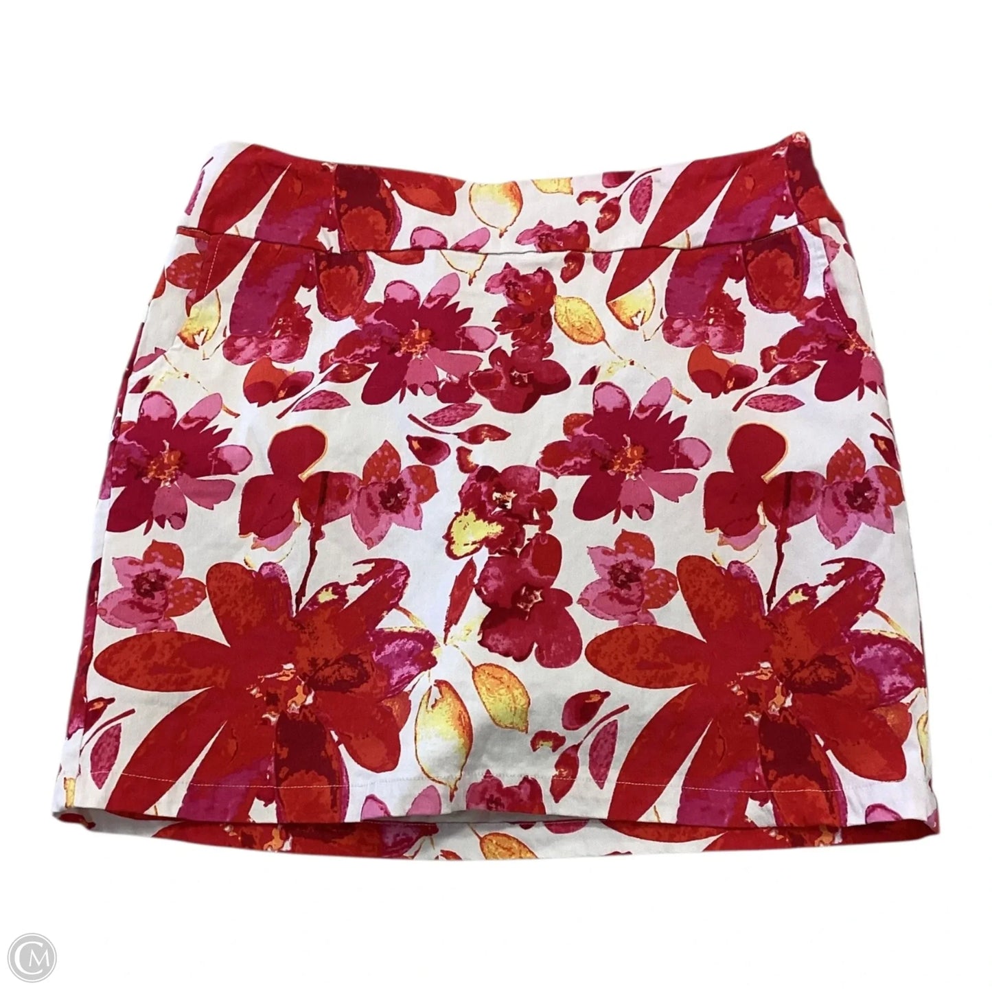 Skort By Clothes Mentor In Floral Print, Size: L