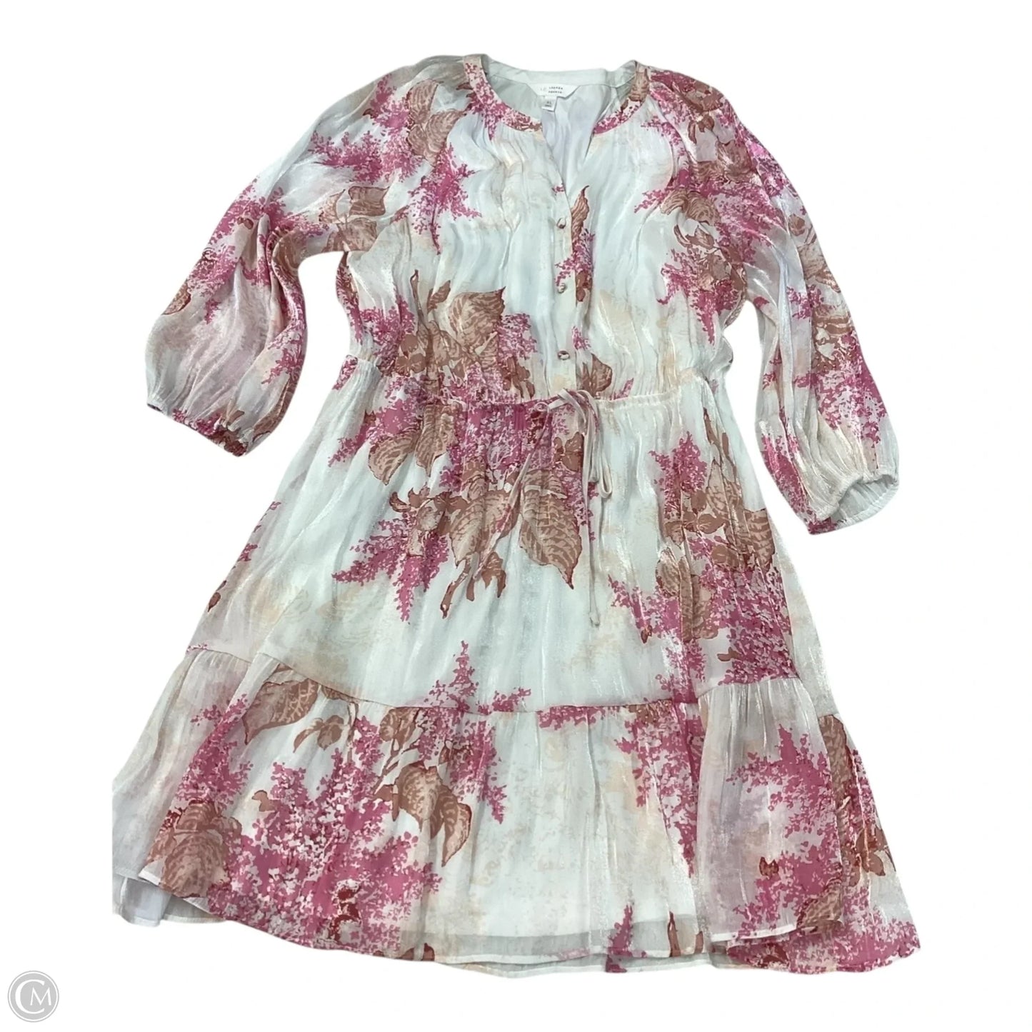 Dress Casual Short By Clothes Mentor In Floral Print, Size: Xl