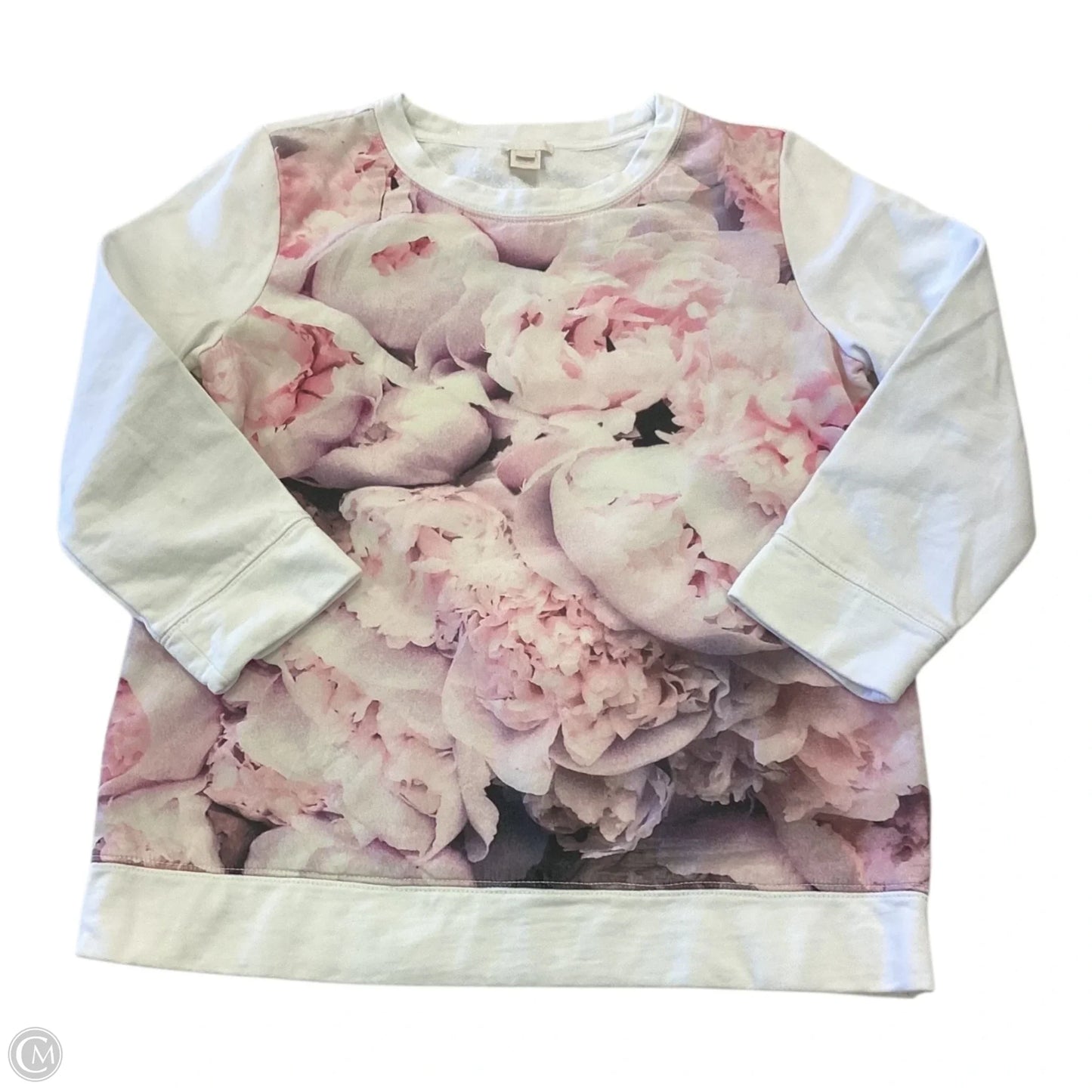 Top 3/4 Sleeve By J. Crew In Floral Print, Size: Xs