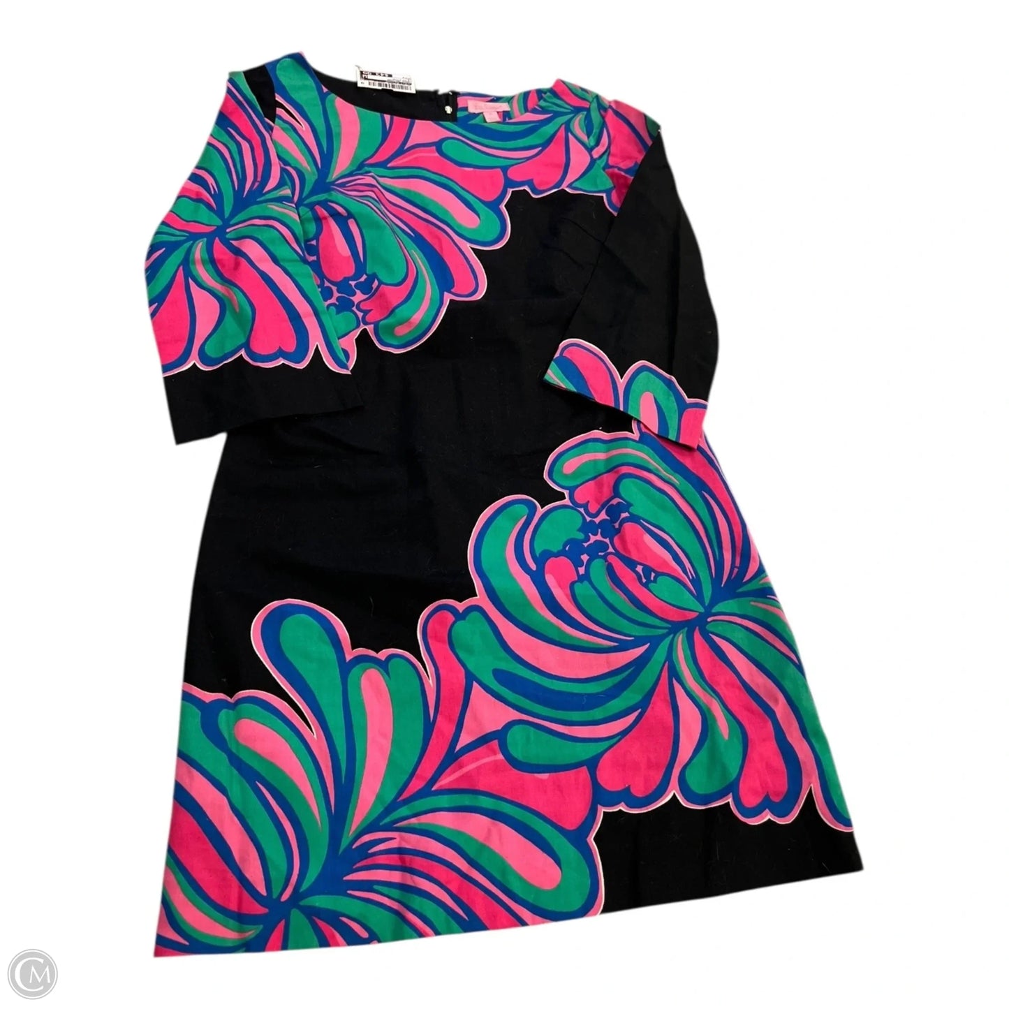 Dress Designer By Lilly Pulitzer In Black & Pink, Size: 0