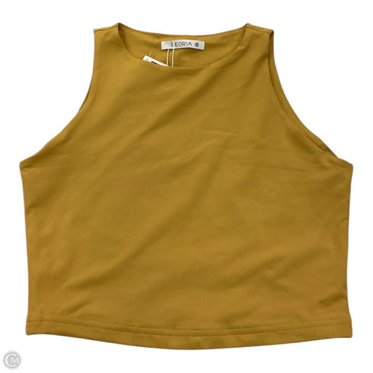 Top Sleeveless By Reoria In Gold, Size: S