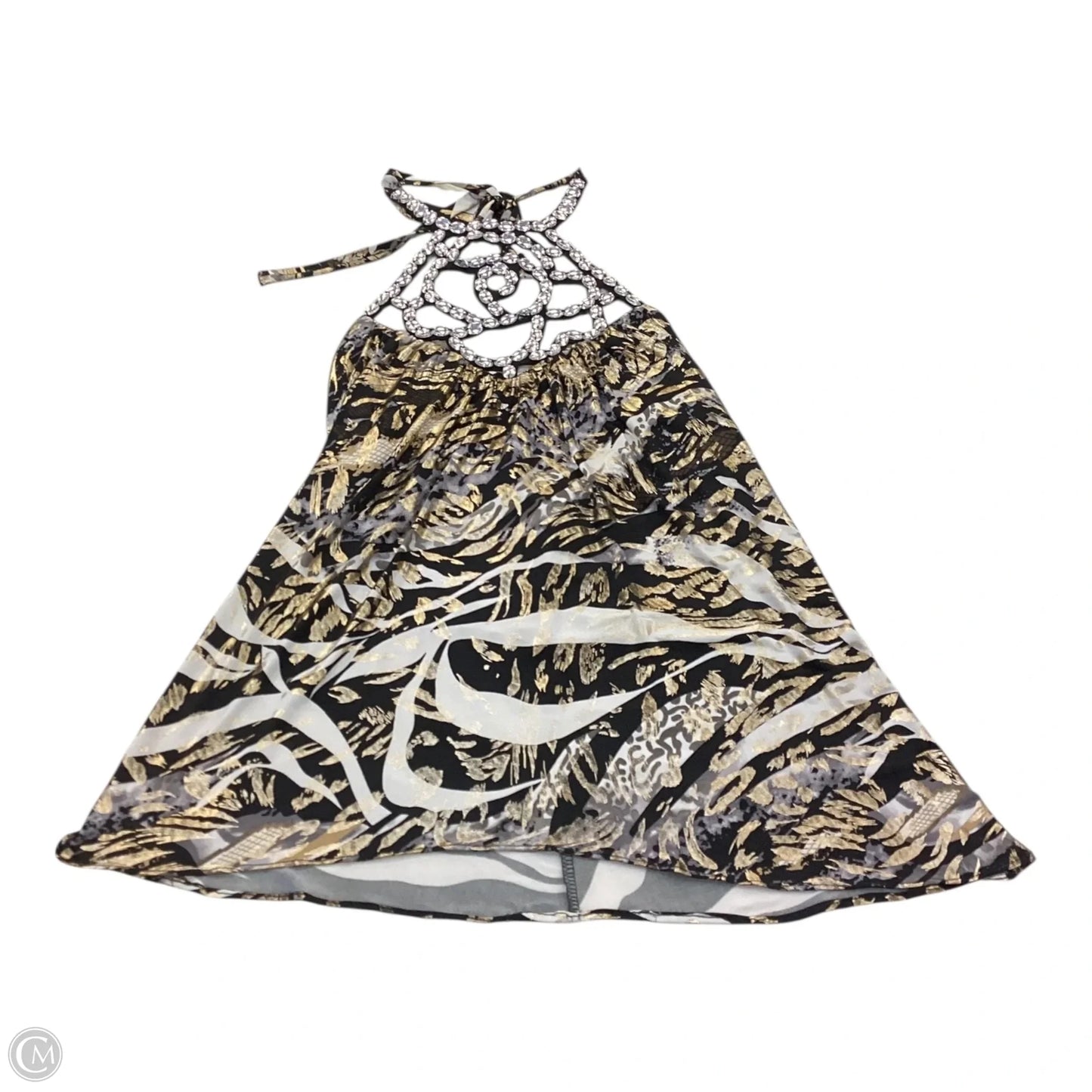 Top Sleeveless By Venus In Gold & Silver, Size: Xs