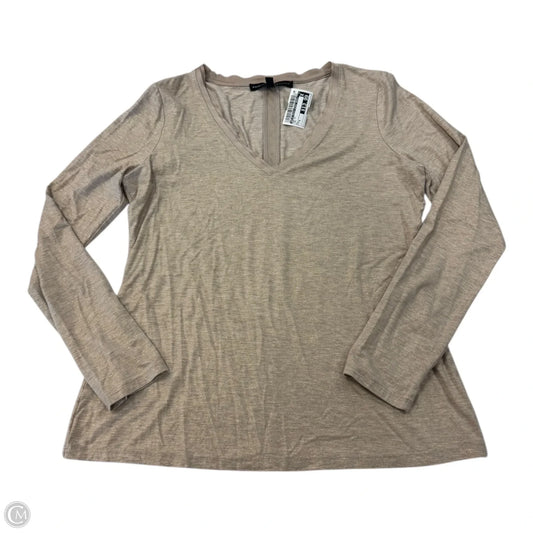 Top Long Sleeve By White House Black Market In Tan, Size: S