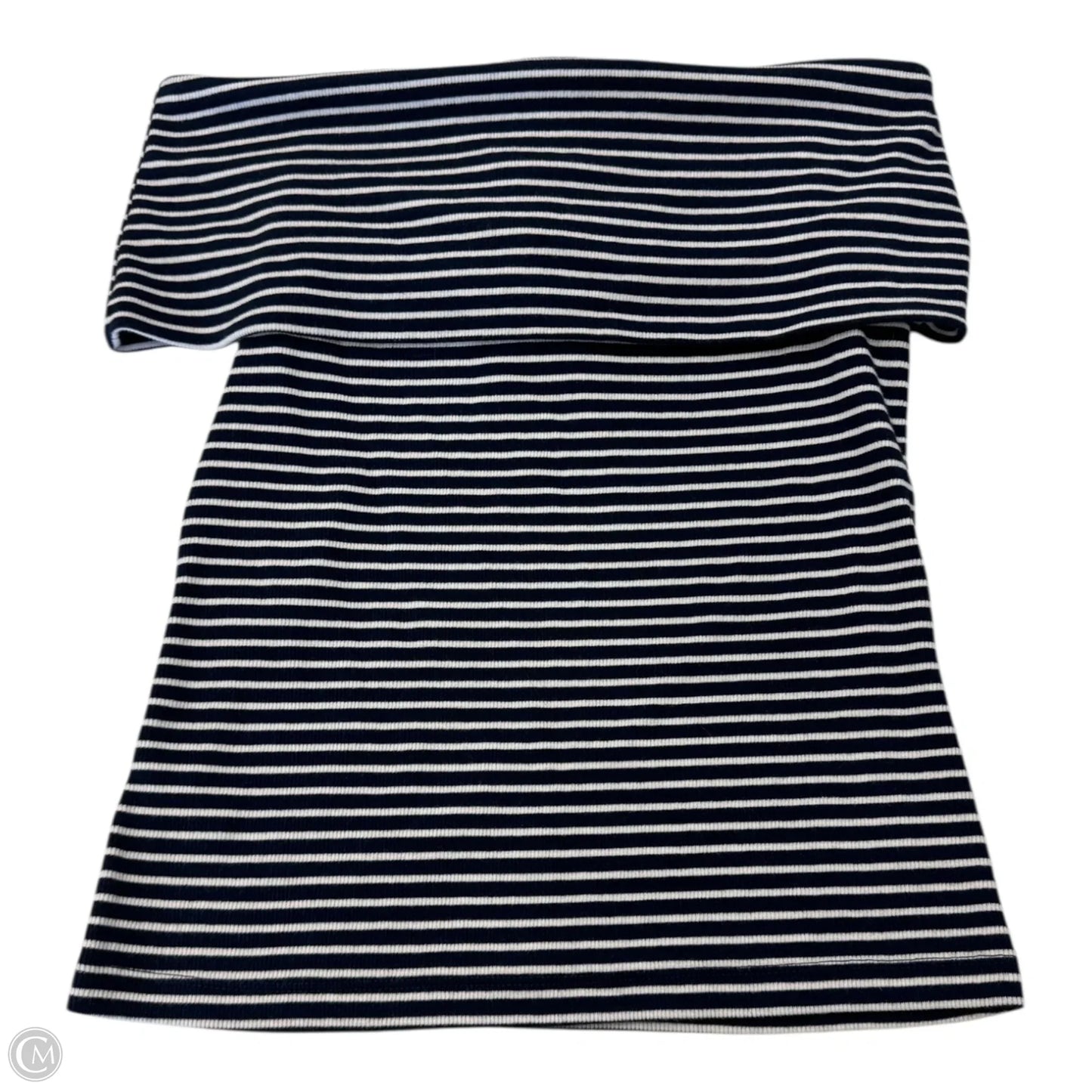 Top Sleeveless By Loft In Striped Pattern, Size: M