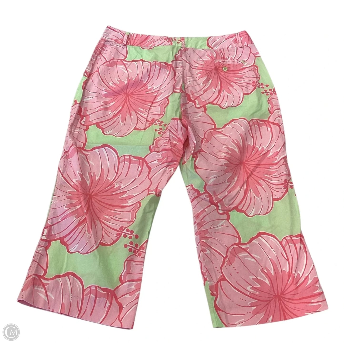 Capris Designer By Lilly Pulitzer In Zebra Print, Size: 10