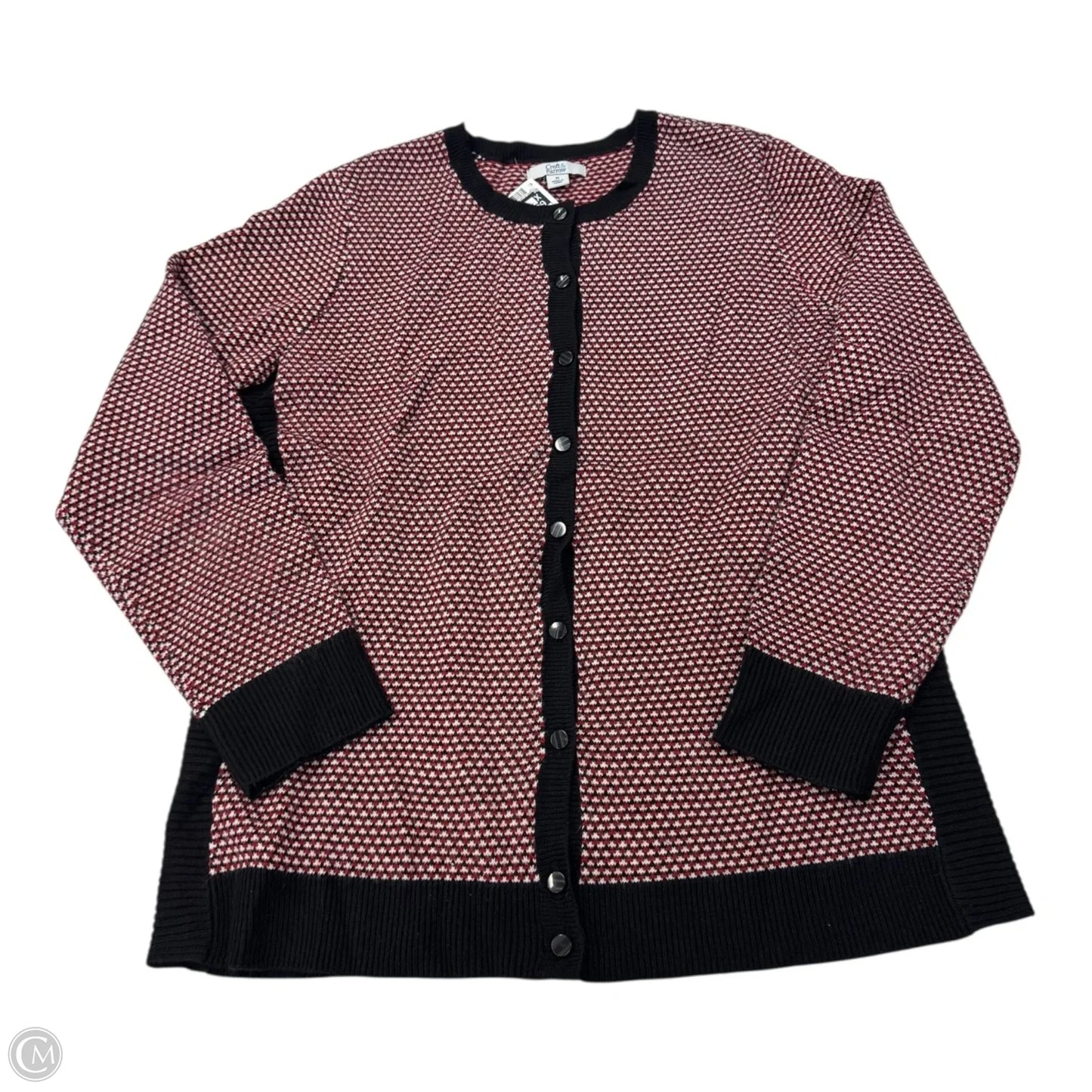 Cardigan By Croft And Barrow In Red, Size: M