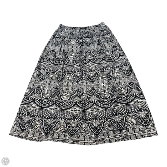 Skirt Maxi By Metro 7 In Black & Cream, Size: L