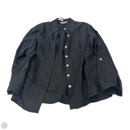 Top Long Sleeve By Investments In Black, Size: Sp