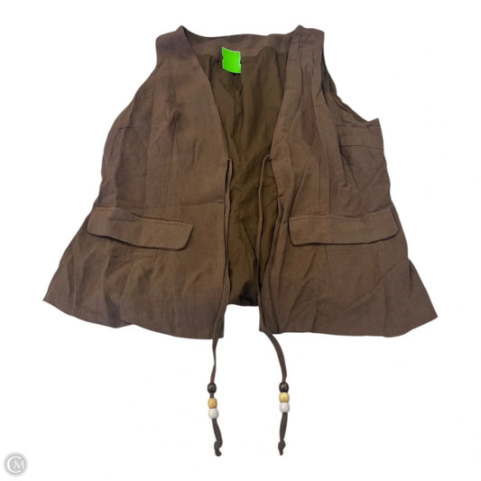 Vest Other By Shein In Brown, Size: L