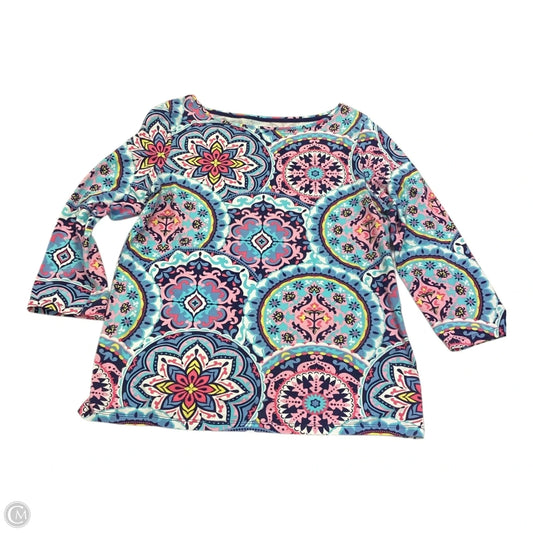 Top 3/4 Sleeve By Talbots In Paisley Print, Size: M