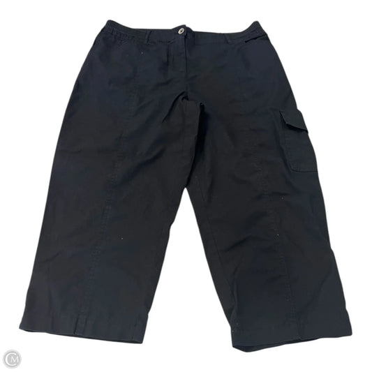 Capris By Chicos In Black, Size: L