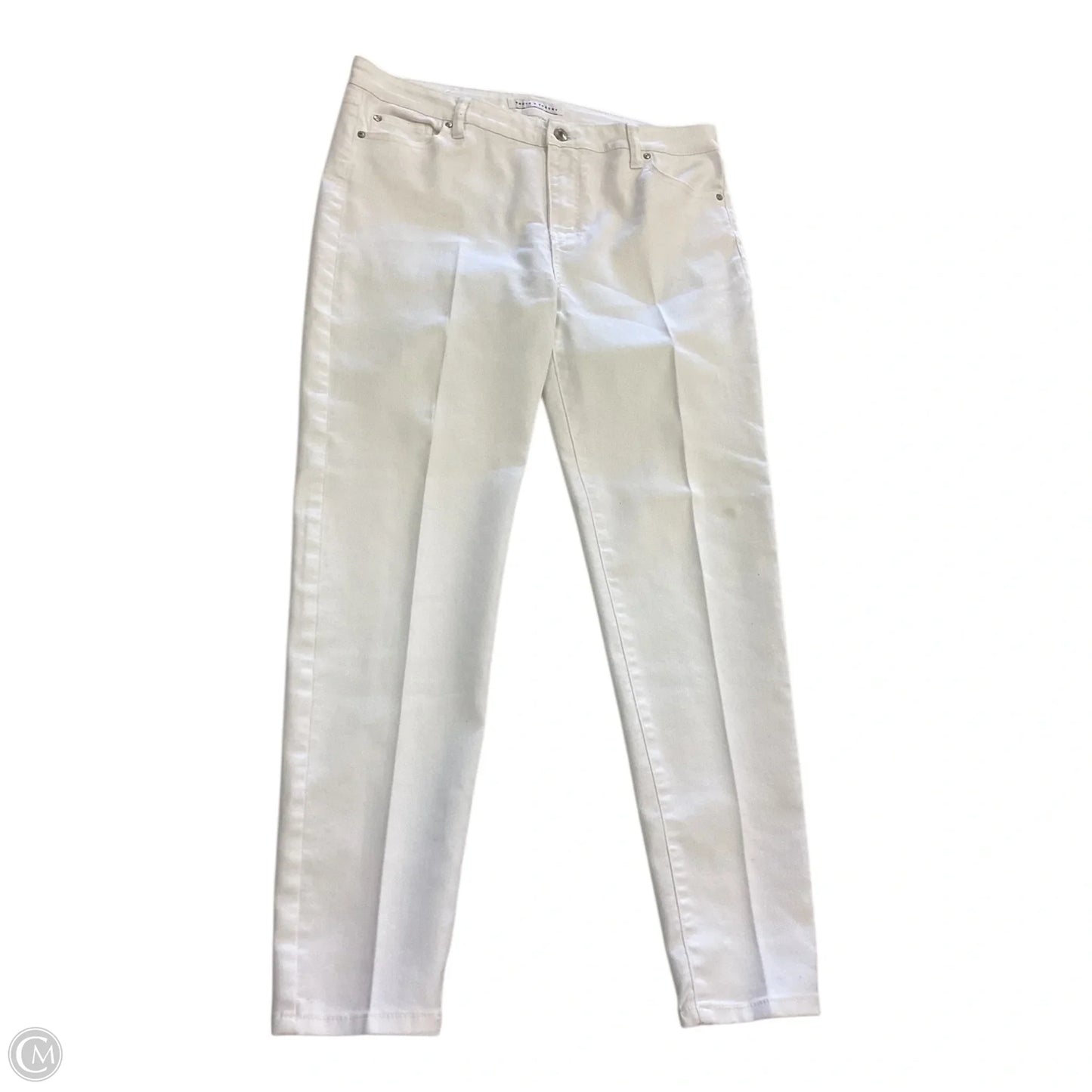 Pants Cropped By Clothes Mentor In White, Size: 14