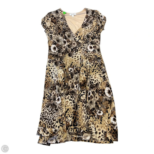 Dress Casual Short By Dressbarn In Animal Print, Size: 12