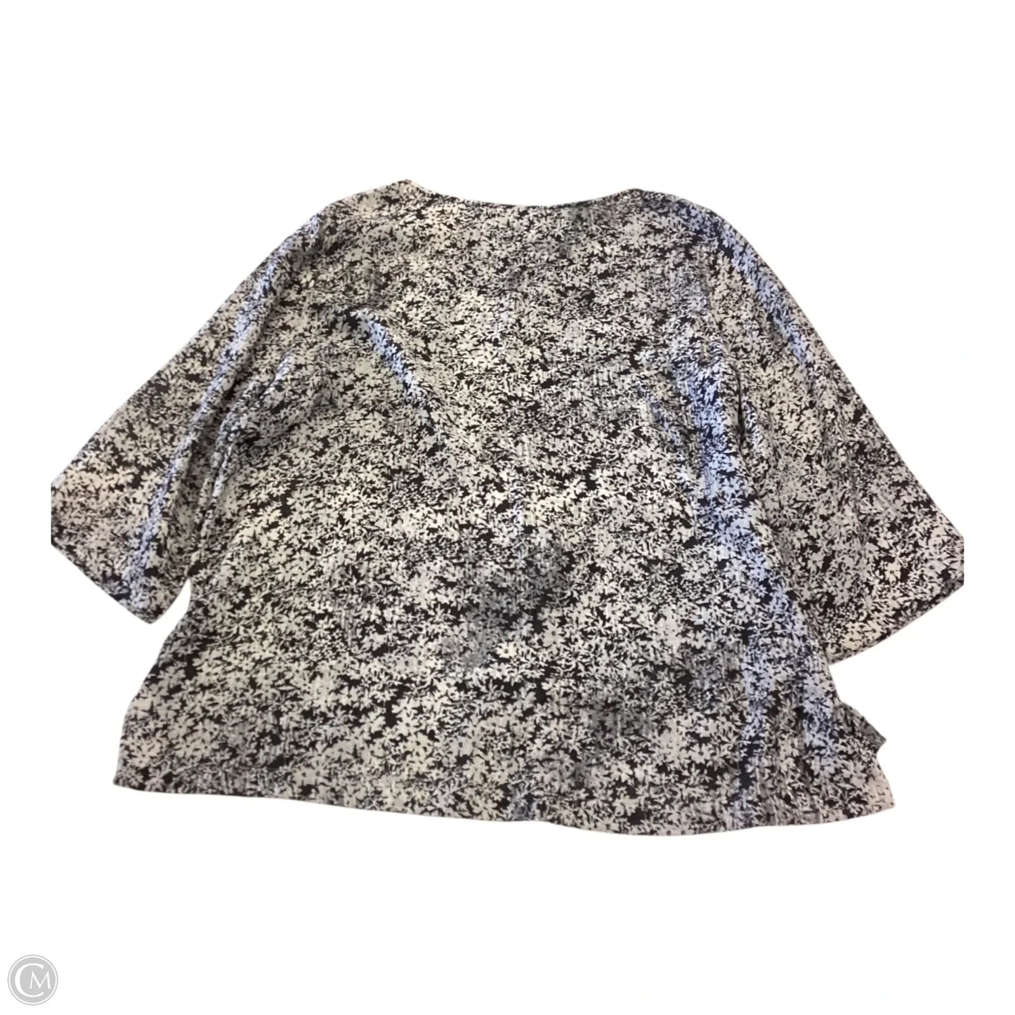 Top 3/4 Sleeve By J. Jill In Grey, Size: L
