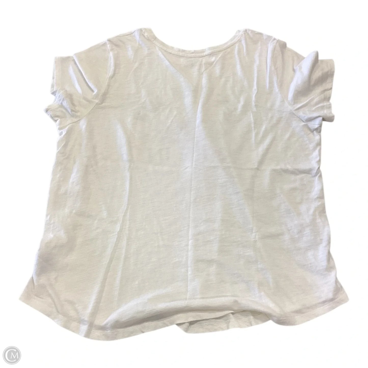 Top Short Sleeve Basic By Old Navy In Cream, Size: Xl