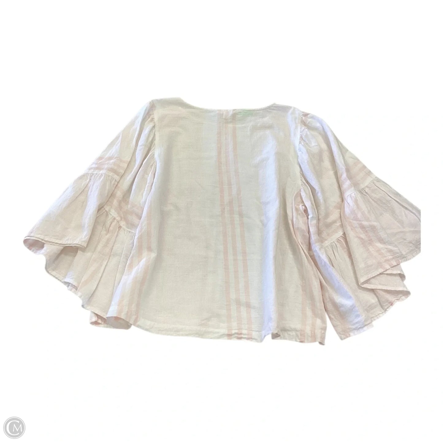 Top 3/4 Sleeve By Beachlunchlounge In Striped Pattern, Size: L