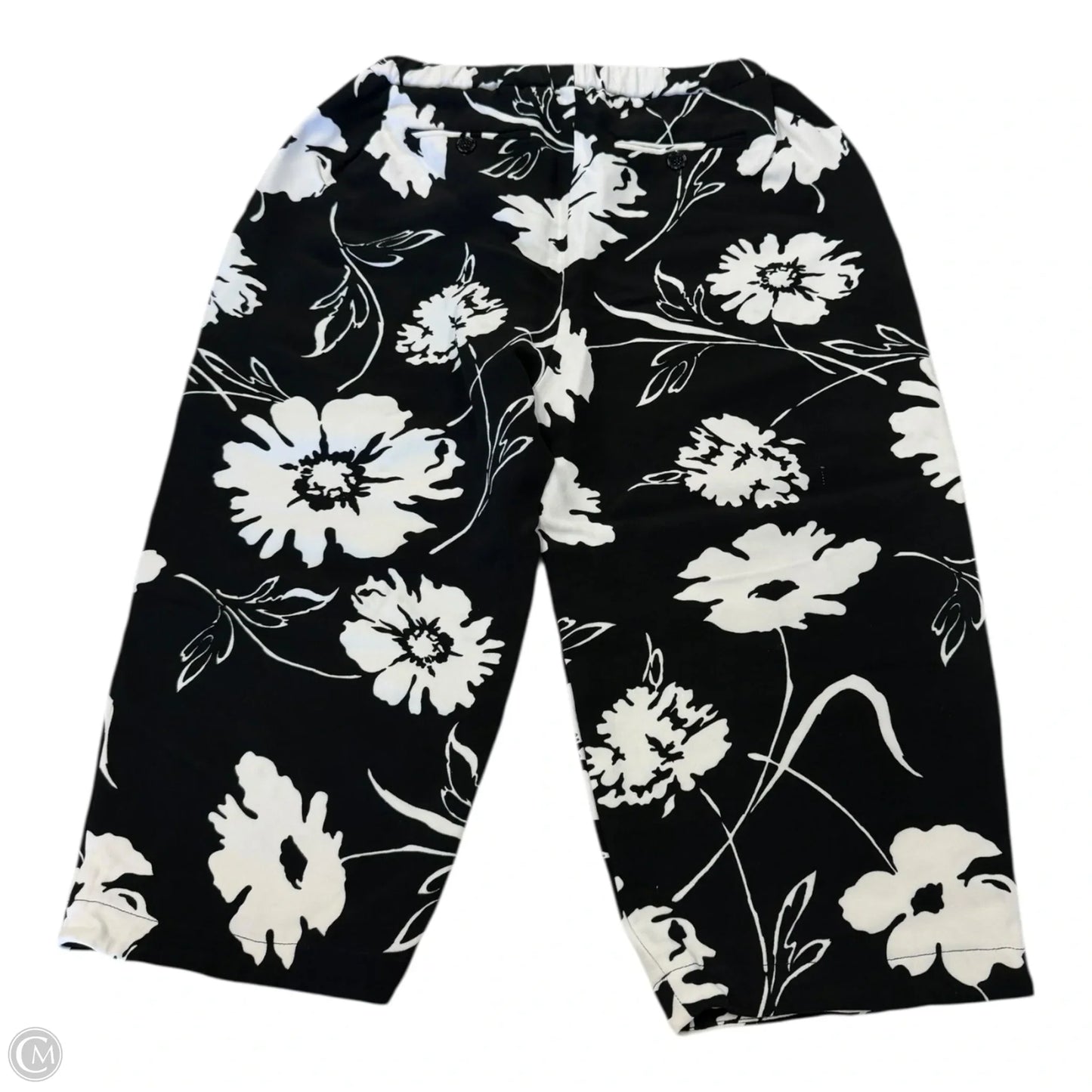 Capris Designer By Michael Kors In Black & White, Size: 0