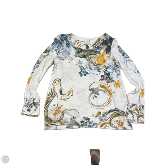 Top Long Sleeve By Chicos In Multi-colored, Size: S